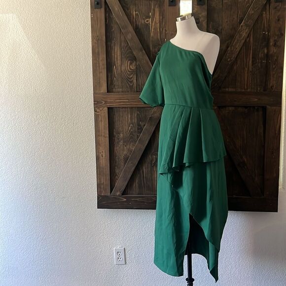 New Sexy One Shoulder Skirt Dress Club Party Evening Prom Bodycon Dress - Picture 4 of 12